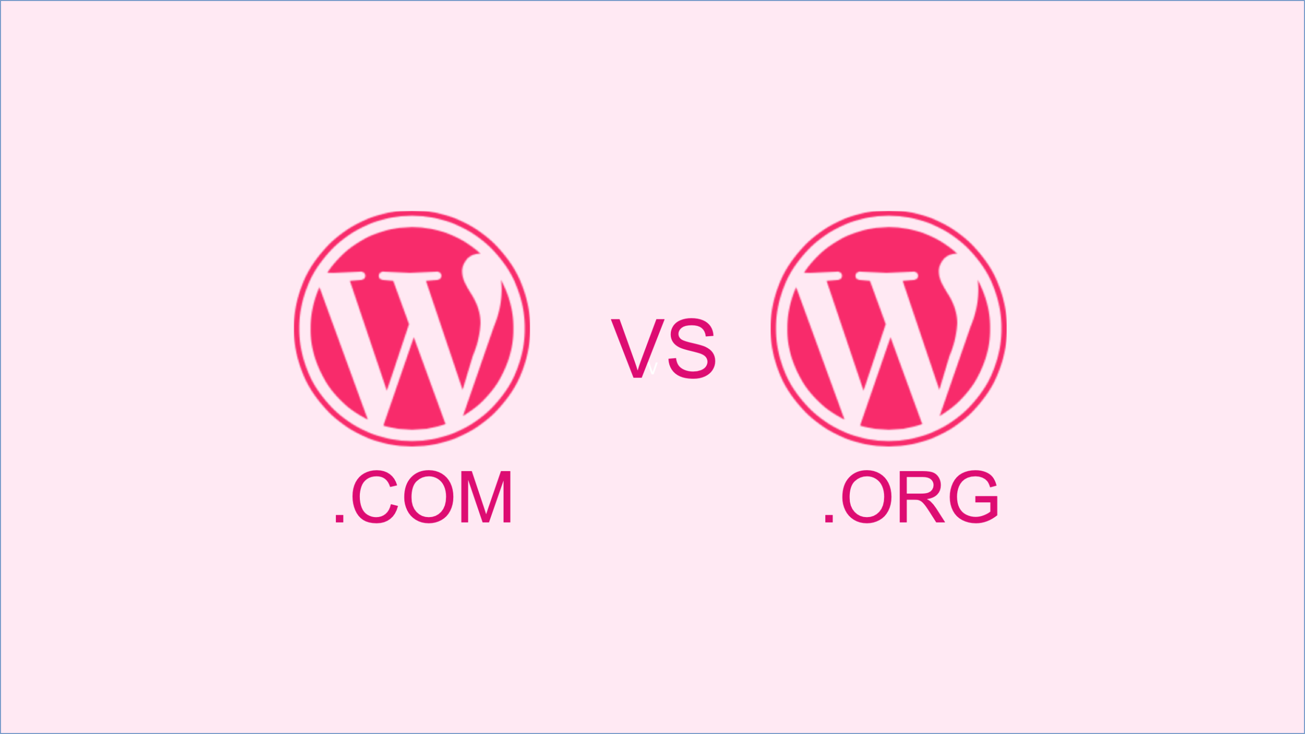 Vignette Wordpress.com vs Wordpress.org