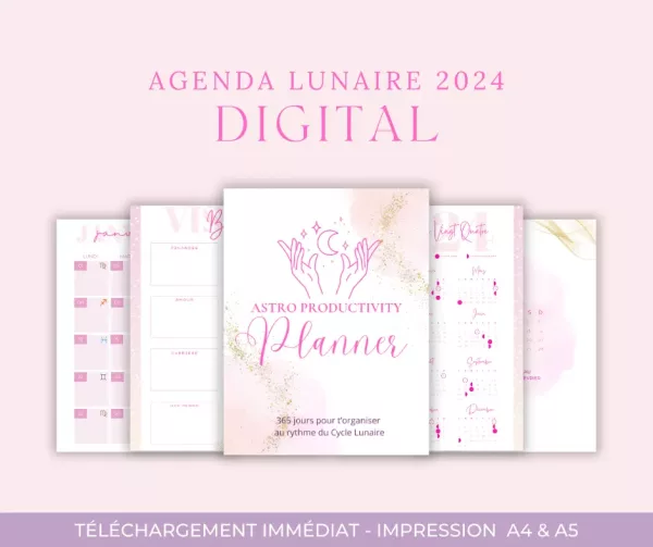 Astro Productivity Planner 2024 Digital Mockup