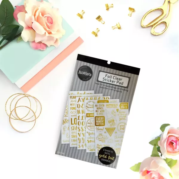 Carnet Stickers Planner Rosie's Studio Lovely Life Foil Clear