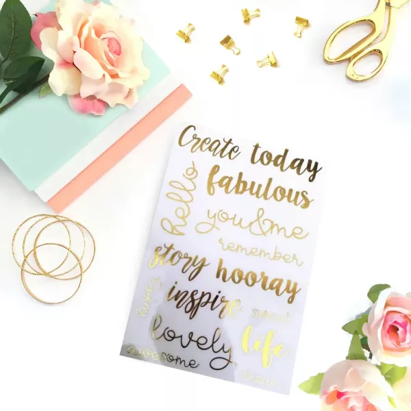 Carnet Stickers Planner Rosie's Studio Lovely Life Foil Clear