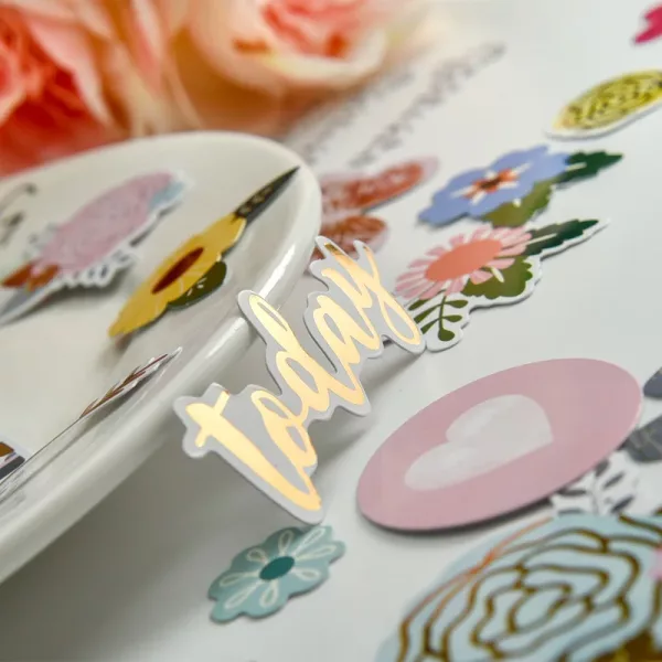 Image Die Cut Happy Flowers