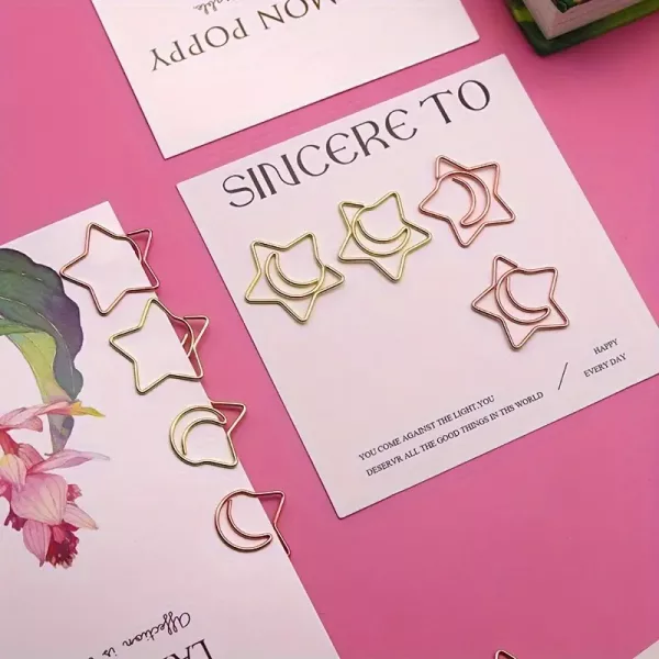 Image Paper Clip Star Moon