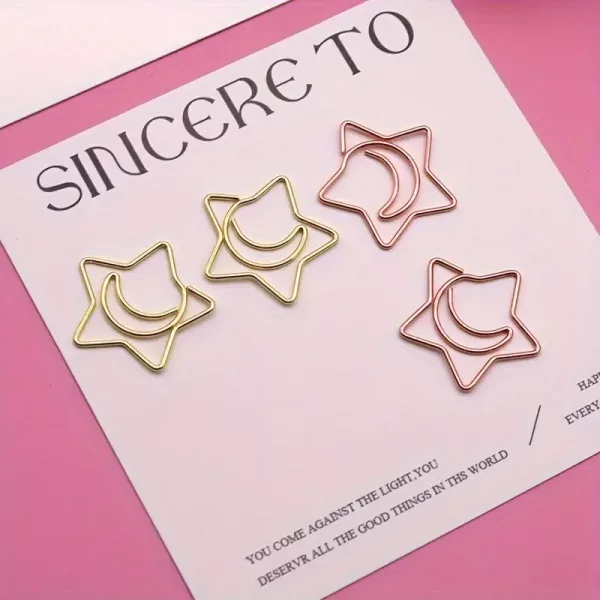Image Paper Clip Star Moon