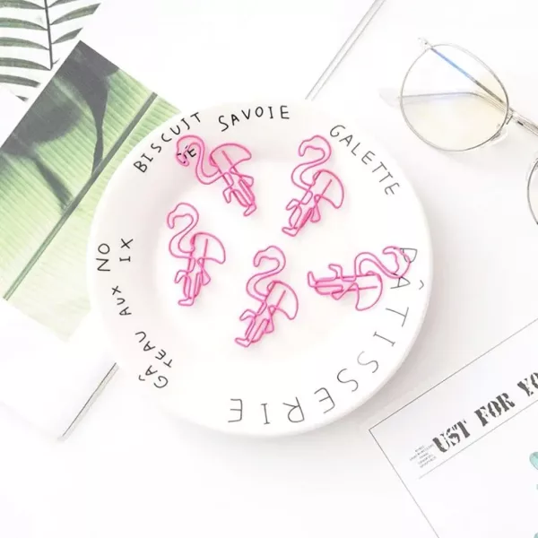 Image paper Clip Flamingo