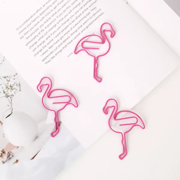 Image paper Clip Flamingo