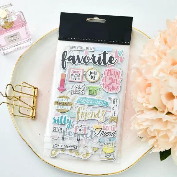 Stickers Planner Chipboard Best Friends