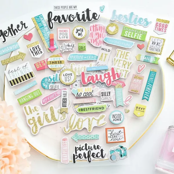 Stickers Planner Chipboard Best Friends