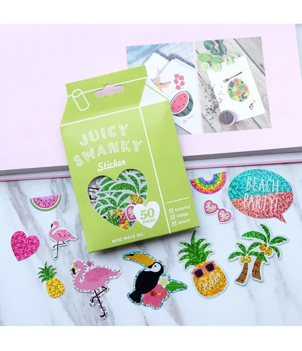 Stickers Planner Holographique Tropical Vibes
