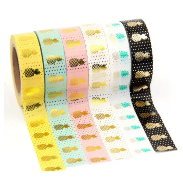 Washi Tape Ananas Gold Foil