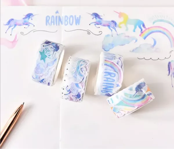 Washi Tape Stickers Rainbow Unicorn