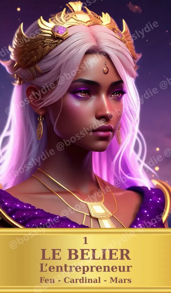 Le Belier en Astro Business Carte Oracle Astro Productivite Boss Lydie Copyrighted