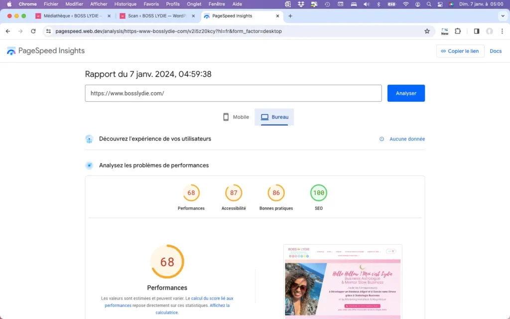 Built in Public N° 1 <br>Relancer son Business après une Pause 3 Built in Public Google Spead Page Bureau Janv 2024