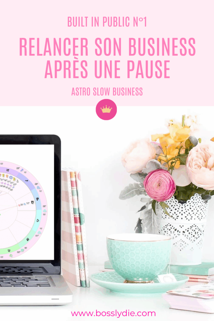 Built in Public N° 1 <br>Relancer son Business après une Pause 14 Pin 2 Built in Public N1 Relancer son Business Après une Pause Stratégie Astro Slow Business