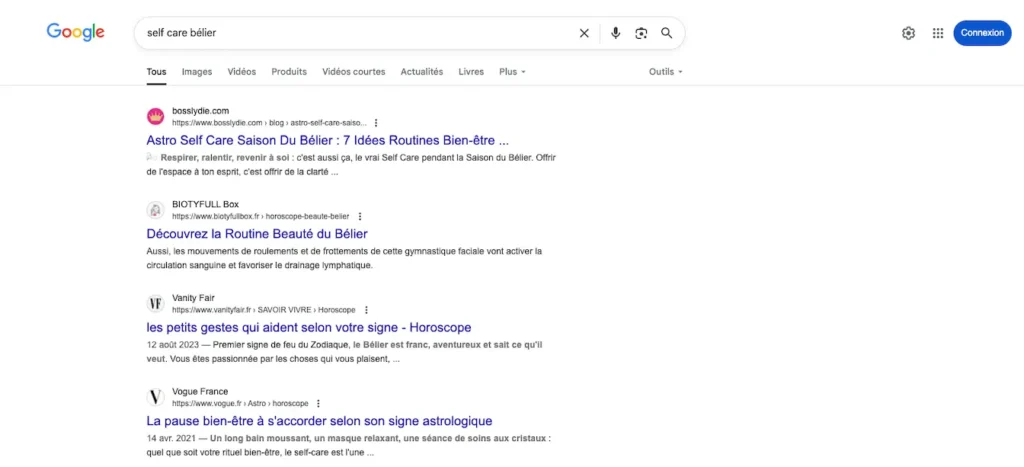 Built in Public N° 1 <br>Relancer son Business après une Pause 9 Screenshot Position Mot Clé Built in Public 1
