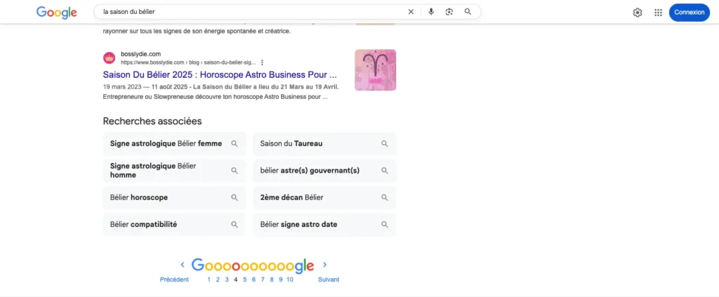 Built in Public N° 1 <br>Relancer son Business après une Pause 11 Screenshot Position Mot Clé Built in Public 4