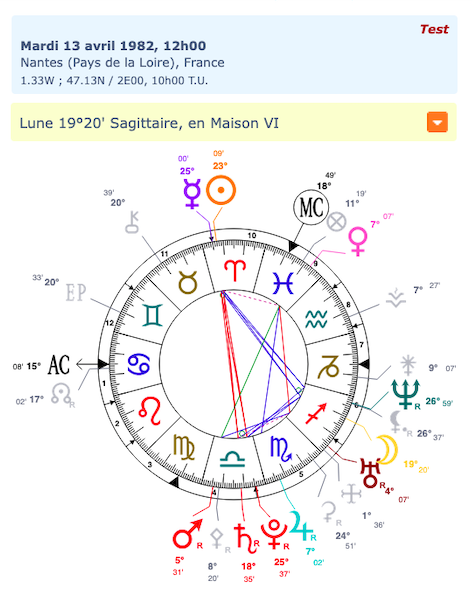 Créer sa Carte du Ciel avec Astrothème Etape 4