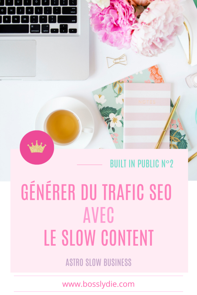 Pin Built in Public N°2-Acquisition SEO et Slow Content 3