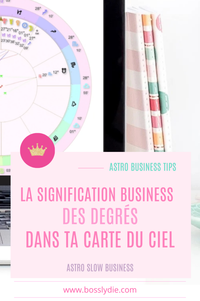 Pin 3 Article Les dégrés dans ta carte du Ciel le détail qui changent ta stratégie business